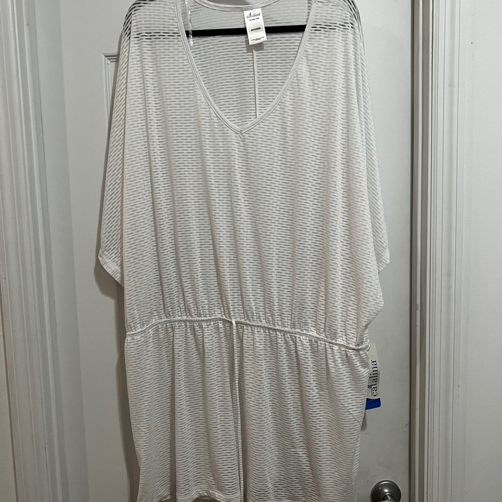 NWT White Beach Coverup